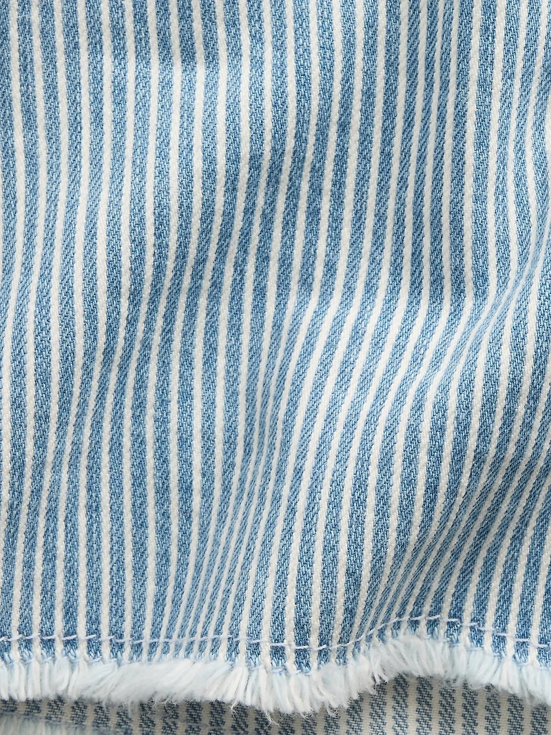 Kids Low Rise Stride Denim Stripe Shorts