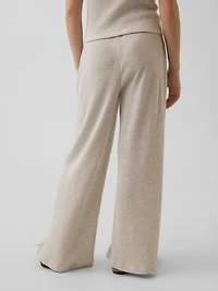 Kids Waffle Relaxed Easy Wide-Leg Pants