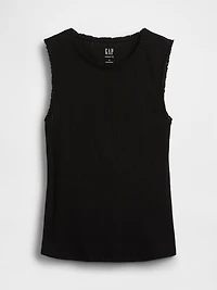 Pointelle Shell Tank Top