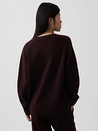CashSoft Oversized V-Neck Sweater