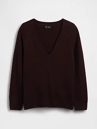 CashSoft Oversized V-Neck Sweater