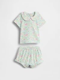 Baby TinyRib Peter Pan Bodysuit Set