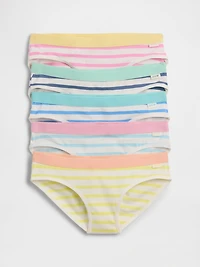Kids Organic Stretch Cotton Stripe Bikini Briefs (5-Pack)