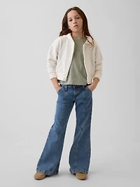 Kids Low Rise Seamed Relaxed Flare Jeans