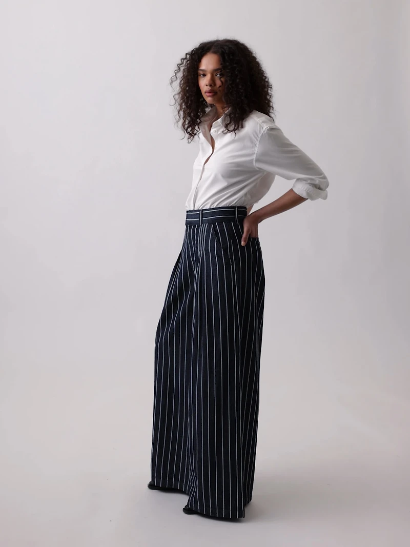 Gap × HFR Extra High Rise Stripe Denim Trousers by LaTouché