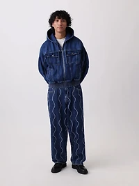 Gap × HFR Denim Zip Hoodie by Daveed Baptiste