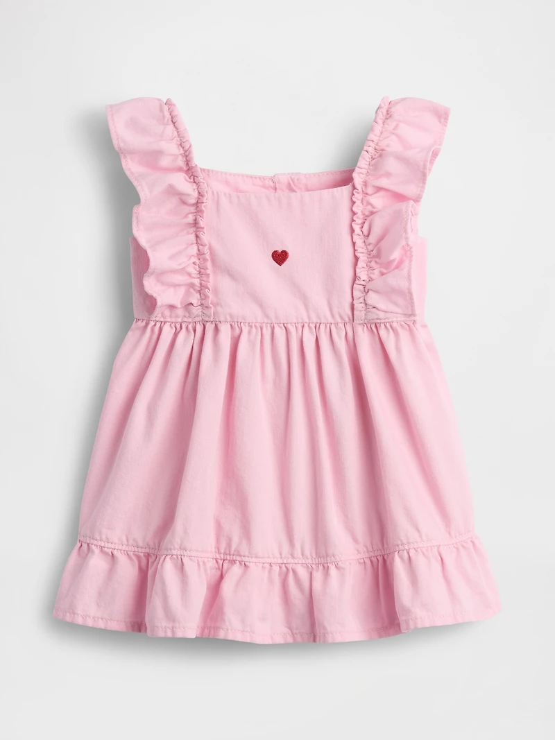 Baby Denim Heart Skirtall