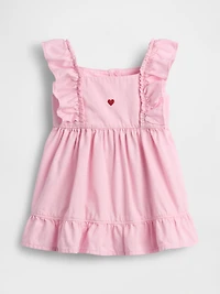 Baby Denim Heart Skirtall