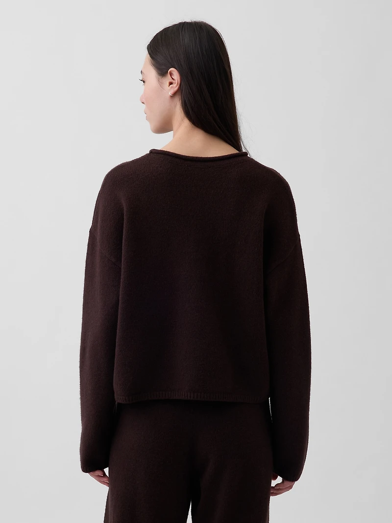 CashSoft Oversized Rollneck Sweater