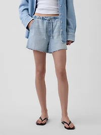 UltraSoft Low Slung Easy Denim Shorts