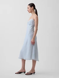 Gingham Midi Slip Dress