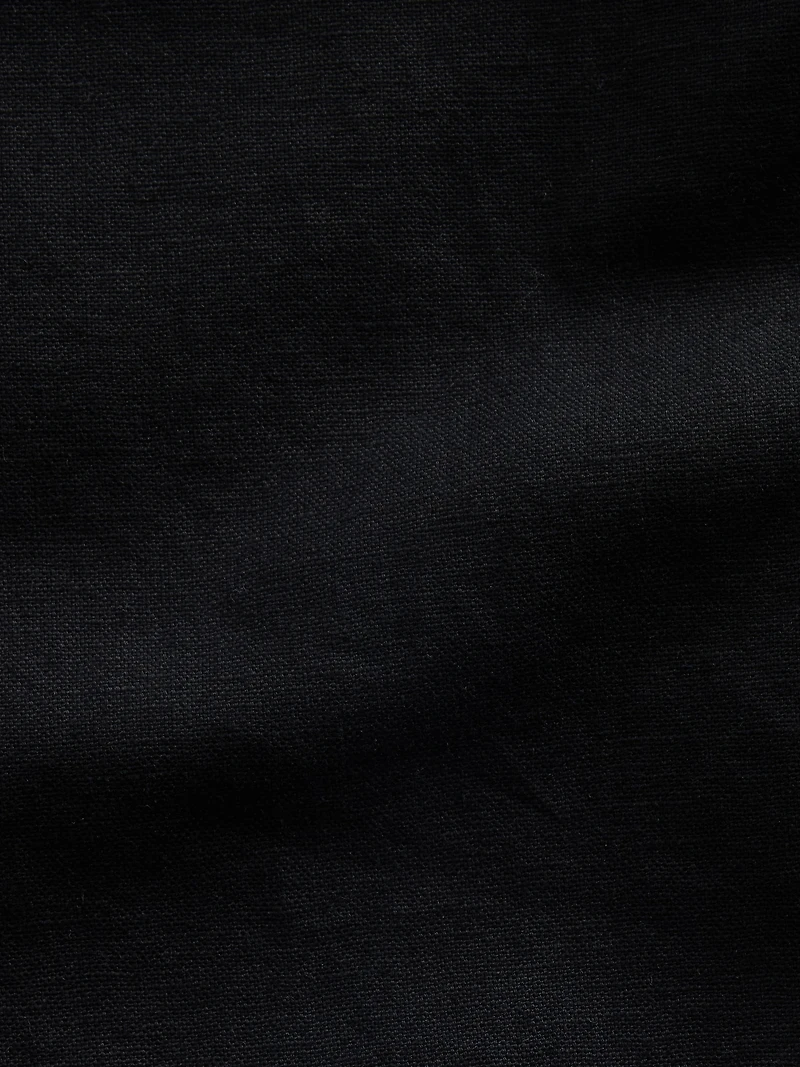 Linen-Cotton Relaxed Taper Pants