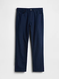 Linen-Cotton Relaxed Straight Pants