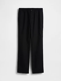 Linen-Cotton Relaxed Taper Pants