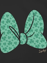 Toddler Minnie Mouse Clover Bow Graphic T-Shirt