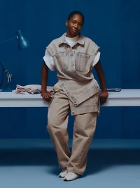 Gap × HFR Denim Oversized Vest by Nicole Benefield Portfolio