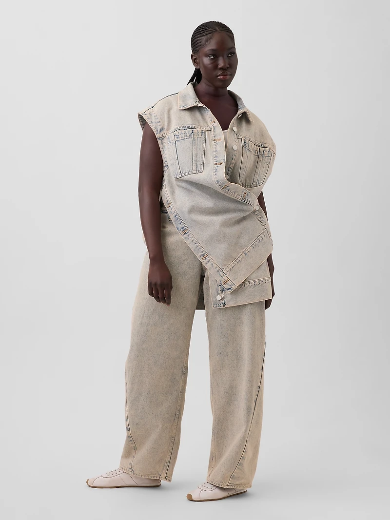 Gap × HFR Denim Oversized Vest by Nicole Benefield Portfolio