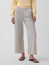 Low Rise '90s Loose Easy Crop Stripe Jeans