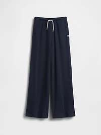 Kids Waffle Relaxed Easy Wide-Leg Pants