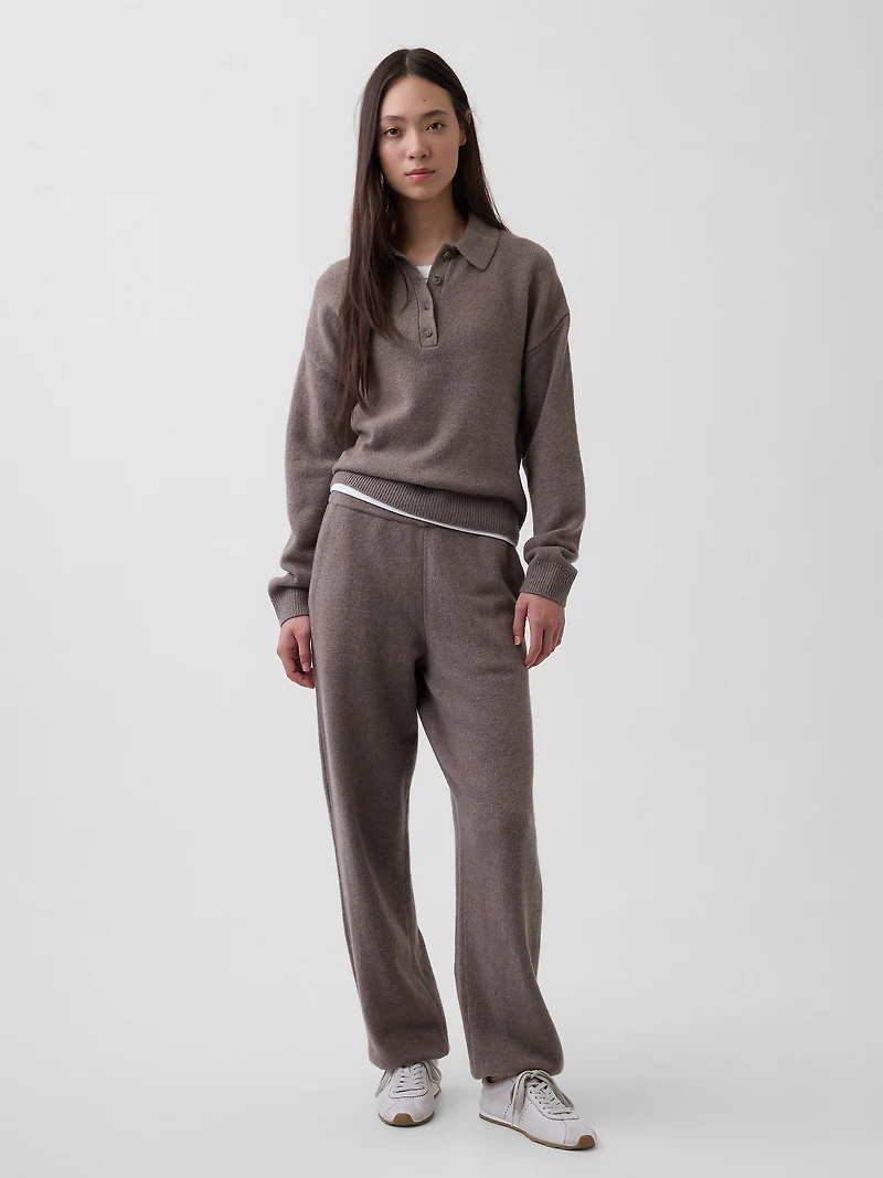 CashSoft Relaxed Polo Sweater