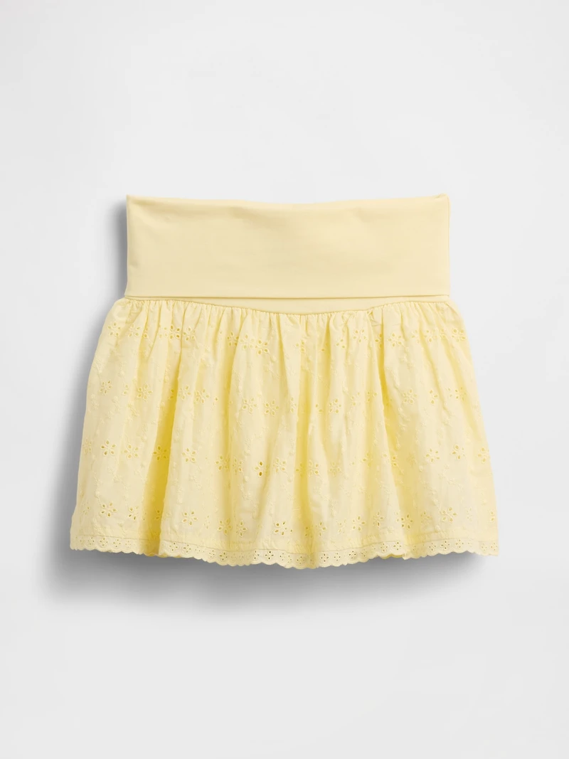 Kids Eyelet Foldover Skort