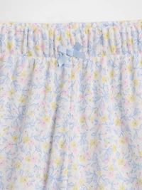 Kids Recycled Pointelle PJ Shorts