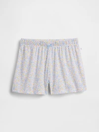 Kids Recycled Pointelle PJ Shorts