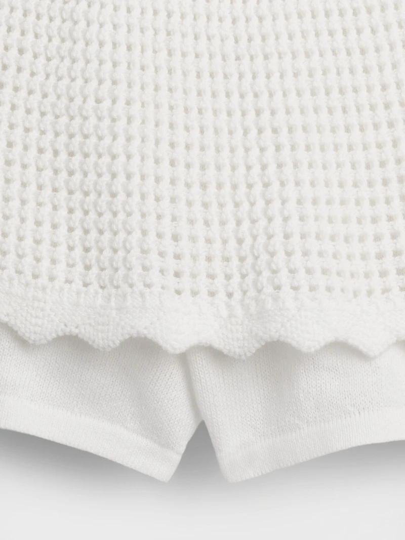 Kids Tiered Crochet Skort
