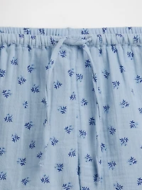 Kids Cotton Gauze Easy Ruffle Shorts