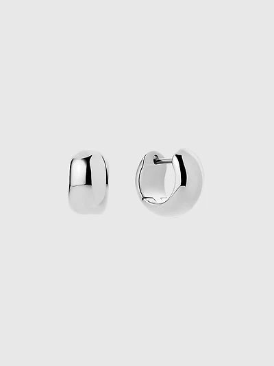 Ana Luisa Guilia Bold Silver Hoop Earrings