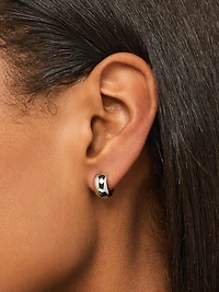 Ana Luisa Guilia Bold Silver Hoop Earrings