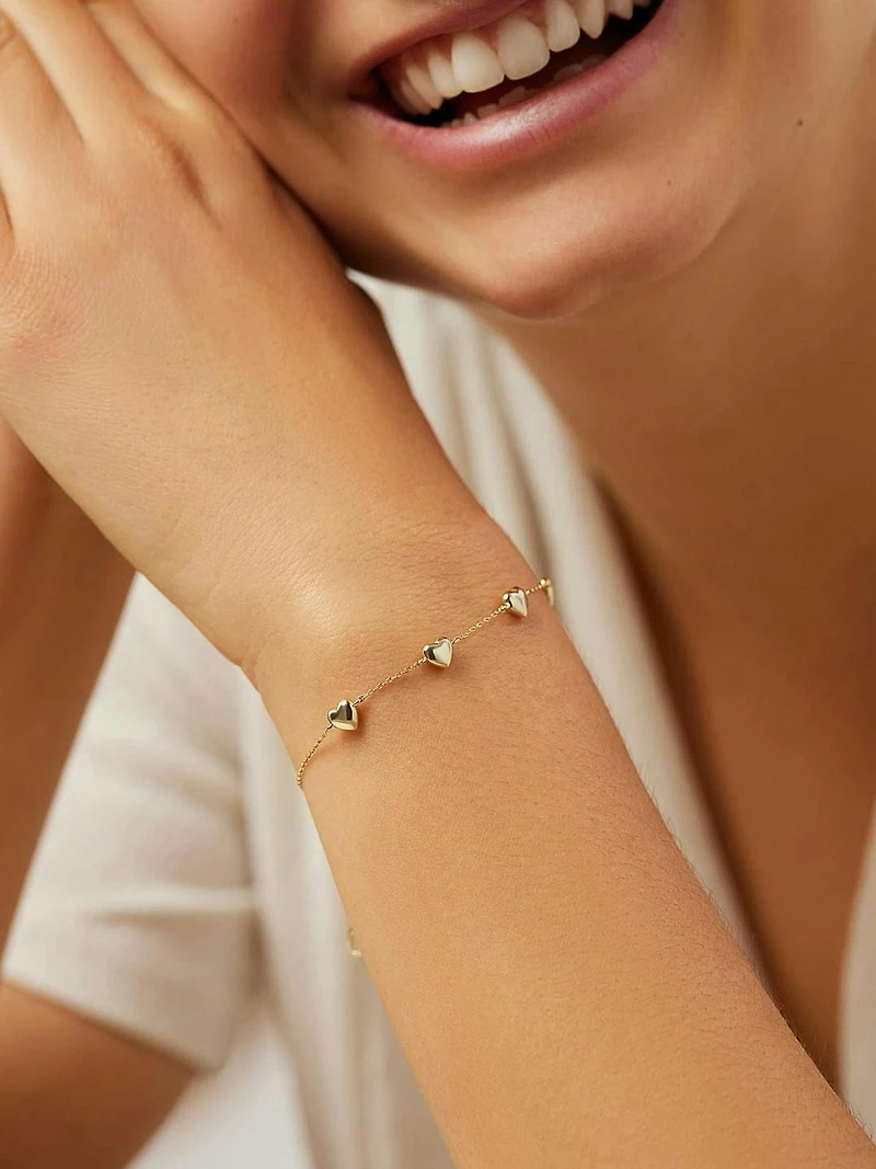 Ana Luisa Lani Heart Bracelet