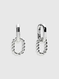 Ana Luisa Ash Silver Double Hoop Earrings