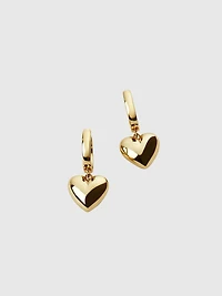 Ana Luisa Jessica Puffed Heart Hoops