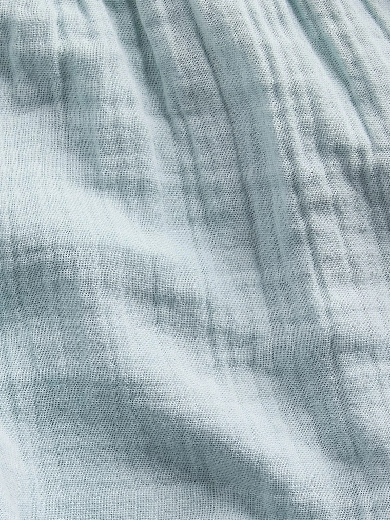 Kids Cotton Gauze Butterfly-Hem Shorts