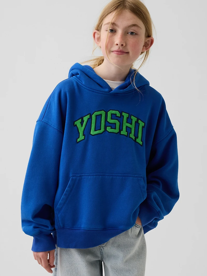 Kids Super Mario VintageSoft Relaxed Hoodie