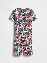Kids Spider-Man Organic Brushed Cotton PJ Short Set