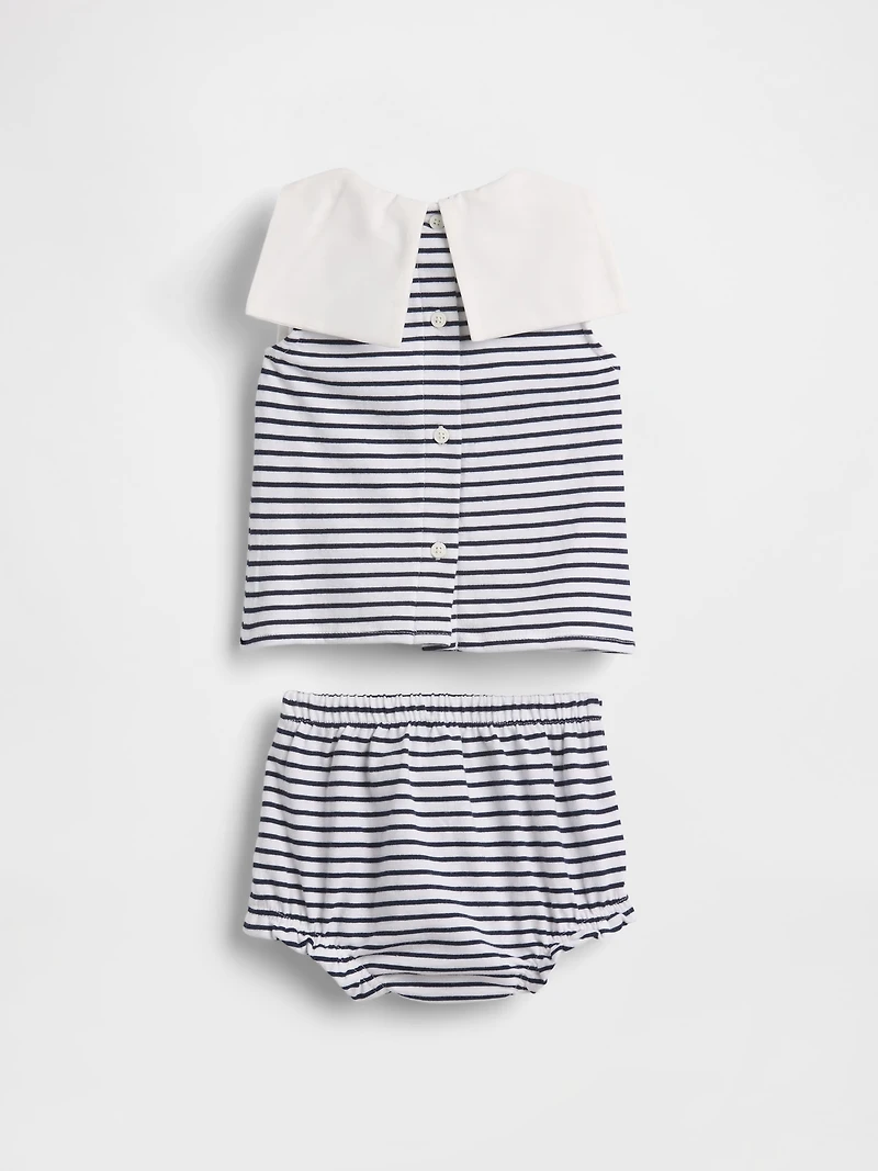 Baby Organic Cotton Sailor Outfit Set