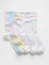 Kids Crew Socks (4-Pack)