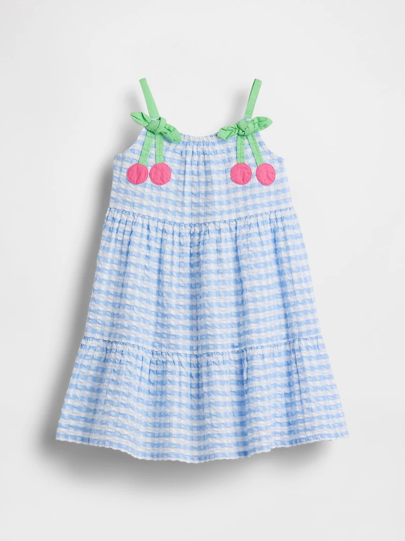 Baby & Toddler Gingham Cherry Dress