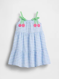 Baby & Toddler Gingham Cherry Dress