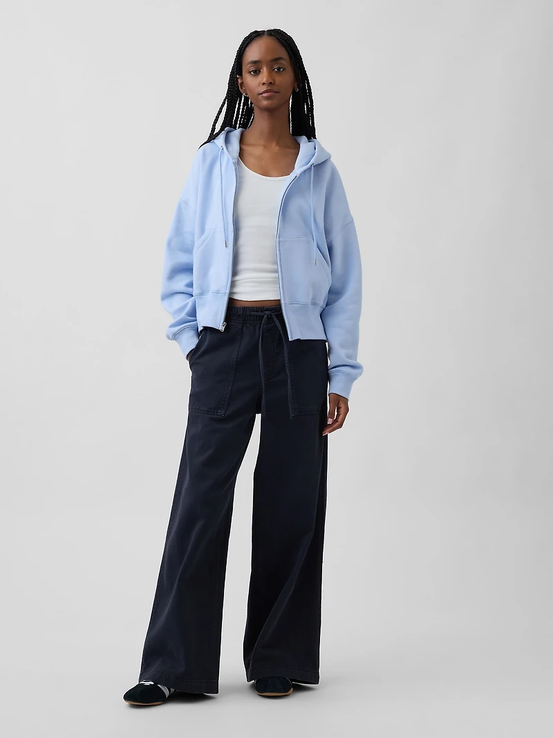 VintageSoft Wedge Zip Hoodie