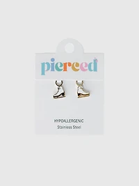 Pierced Co Ice Skate Charm For Huggie Earrings