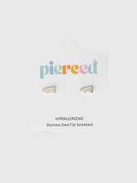 Pierced Co Megaphone Screwback Earrings