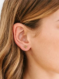 Pierced Co Tiny Classic Flower Screwback Earrings