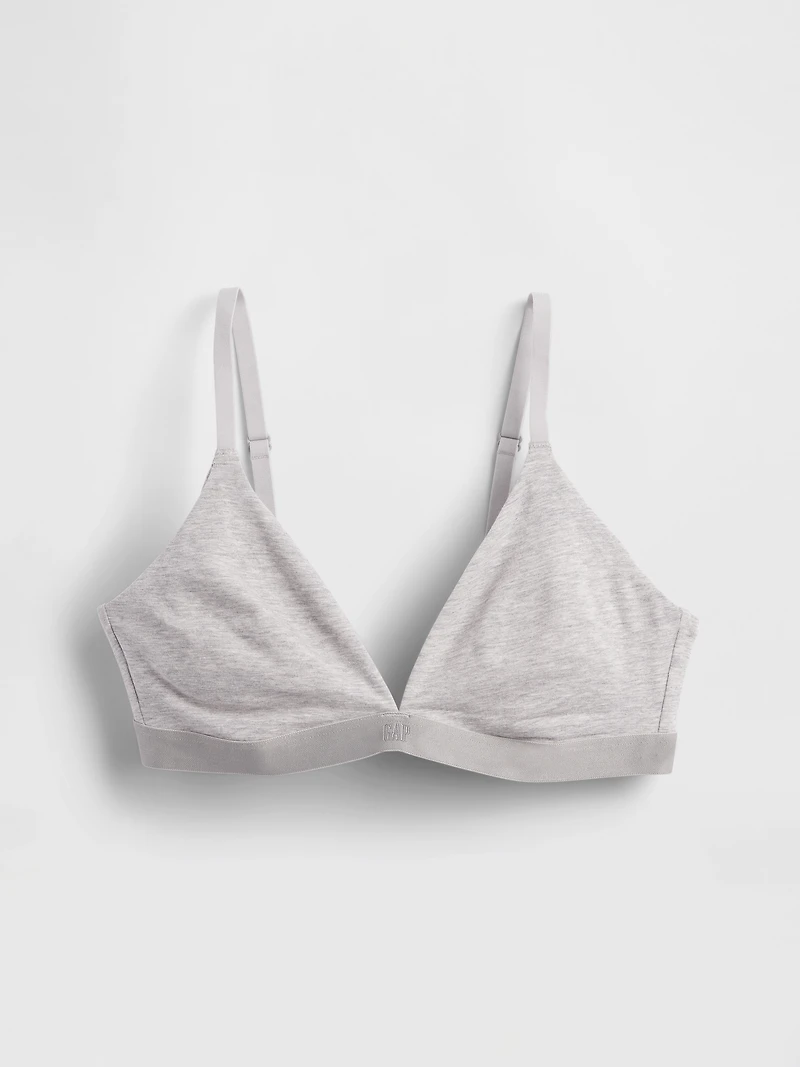 Organic Stretch Cotton Triangle Bra