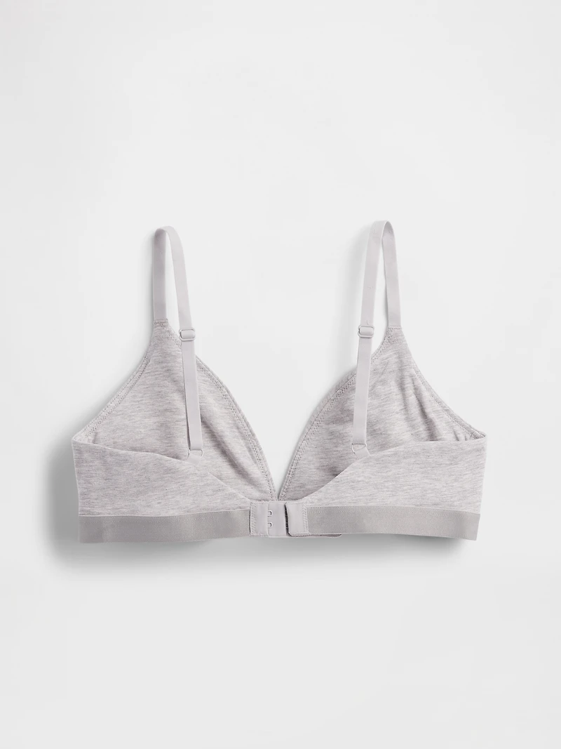 Organic Stretch Cotton Triangle Bra