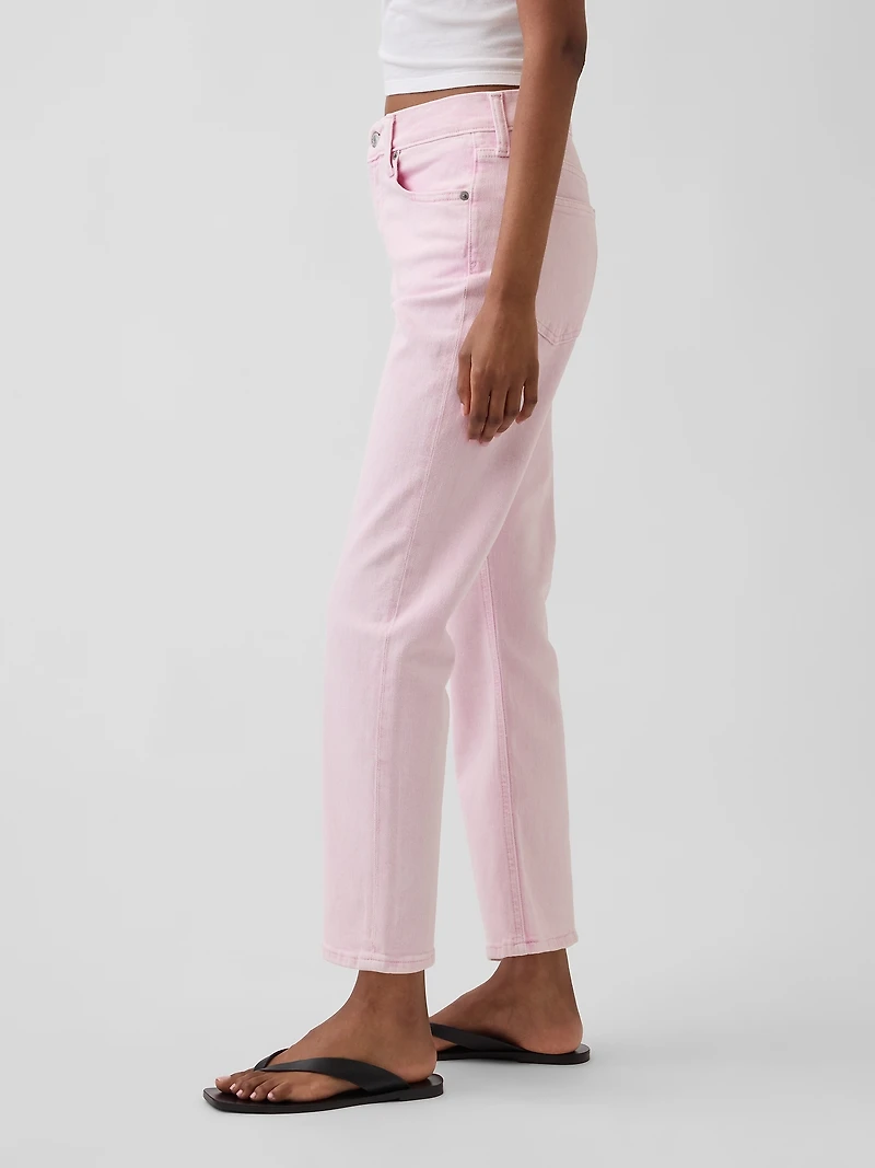 High Rise '90s Slim Straight Crop Jeans