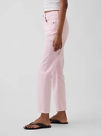 High Rise '90s Slim Straight Crop Jeans