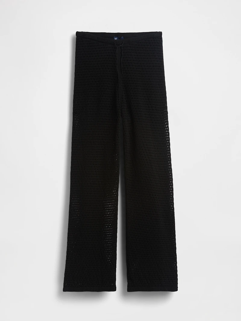 100% Cotton Crochet Sweater Pants